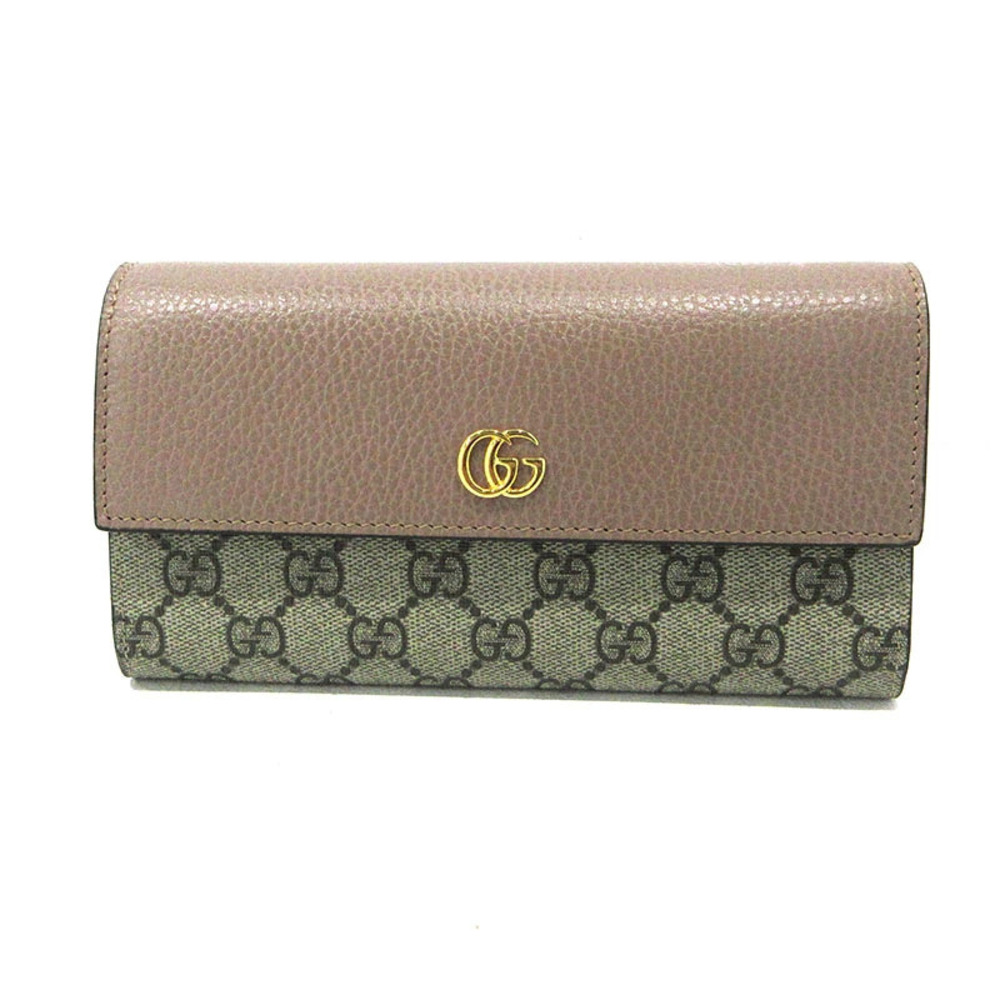 Gucci GG Supreme Ophidia Continental Wallet Long Beige Cream
